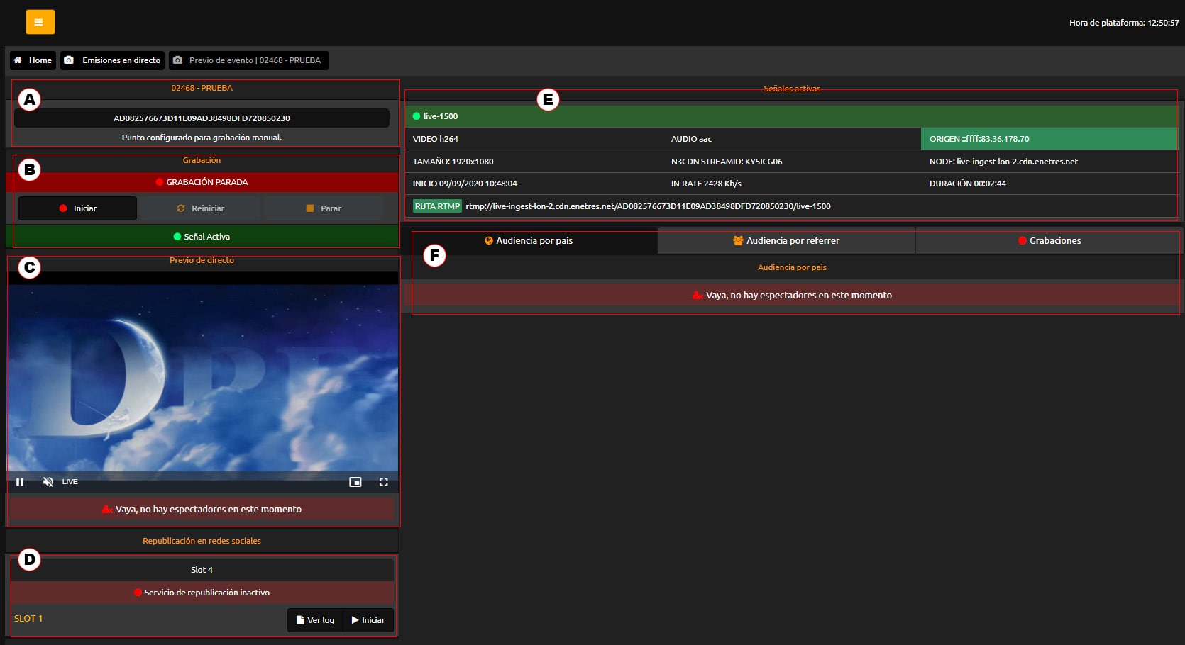 emisiones en directo