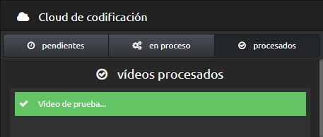 video procesado codificacion